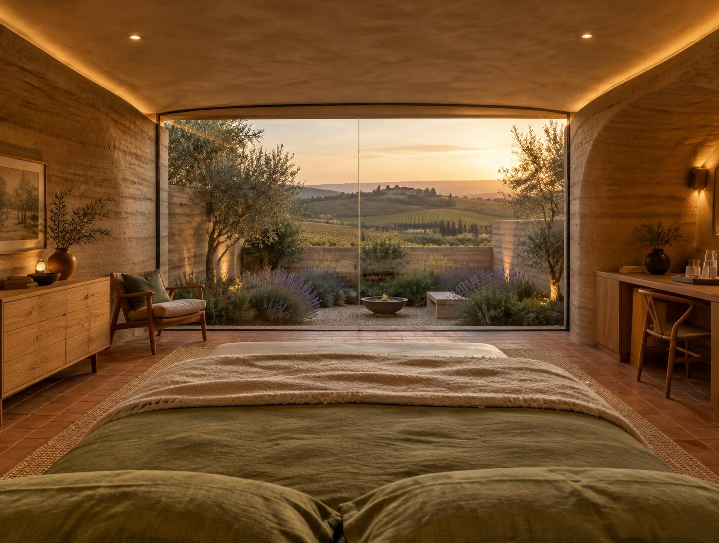 Desde la cama: el paisaje delante